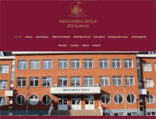 Tablet Screenshot of medicinska-skola.edu.rs